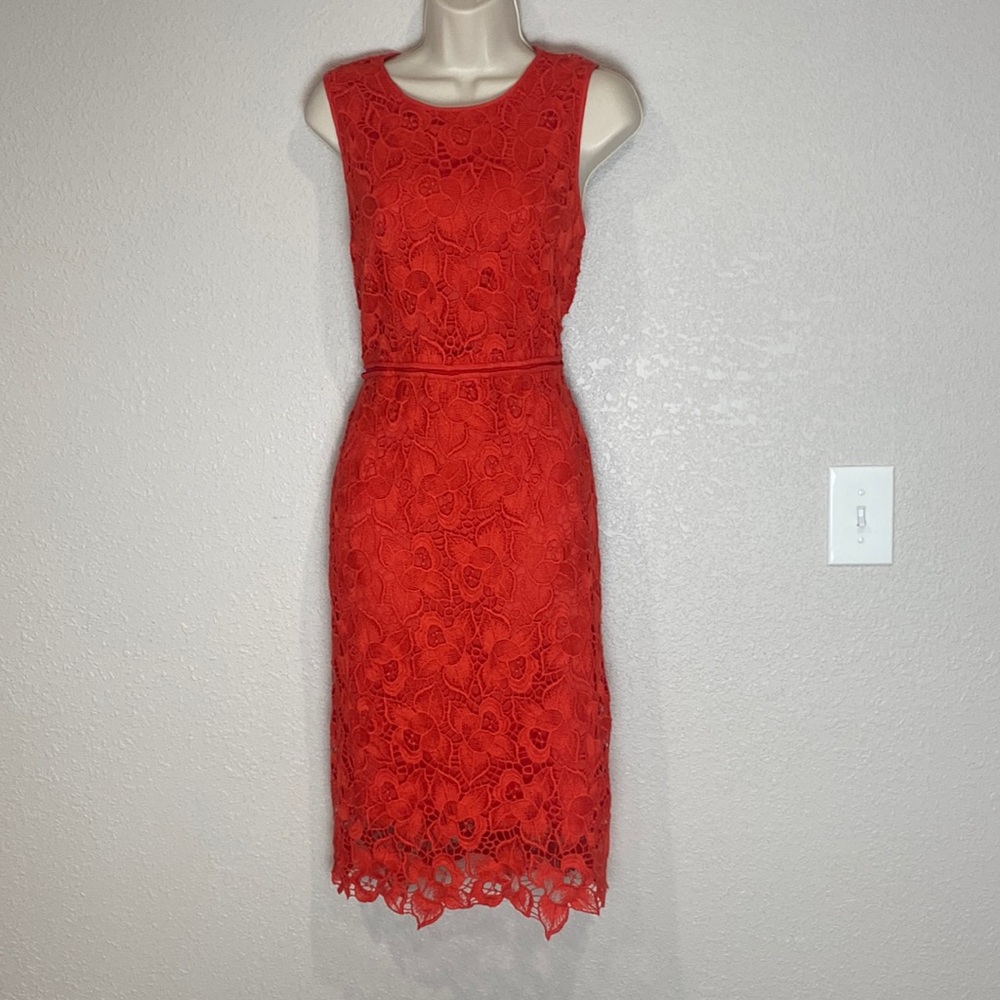 Ann Taylor lacey midi dress